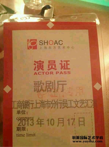 2013年上海工商文艺演出-东方艺术中心学员实习