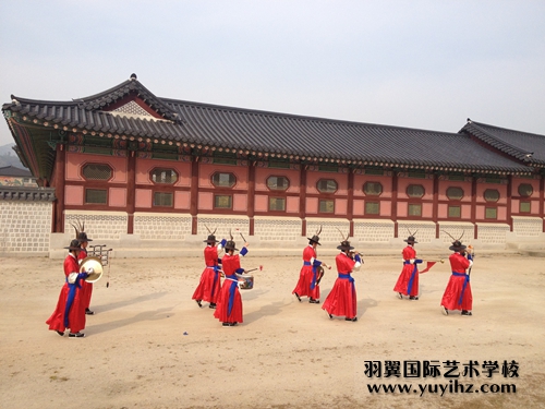 韩国首尔国际化妆大赛“羽翼国际师生”参赛情景