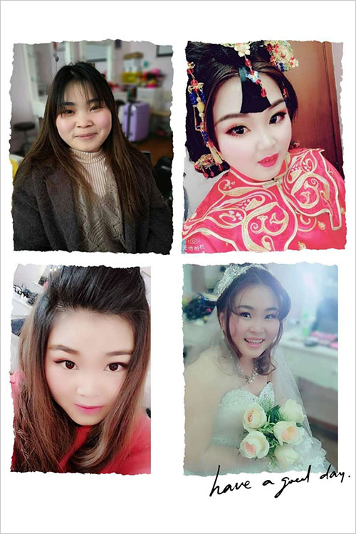 羽翼国际学员化妆前和化妆后照片对比，你还认得出来吗